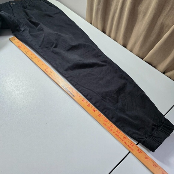 Bear Bottom Men Tapered Jogger Pants Large Black Casual Minimal Streetwear READ - Picture 10 of 12